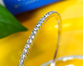 گوشواره حلقه ای تنیسی - گوشواره نگین دار - گوشواره براق - گوشواره حلقه ای نگین دار - گوشواره تنیسی - گوشواره نگین کاری شده ترند - گوشواره جدید نگین دار - گوشواره دخترانه - گوشواره های تنیسی زنانه - زیوانا - زیوانا اکسسوری - بدلیجات - بدلیجات زیوانا - اکسس